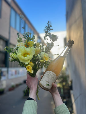 Bulles de jardin et bouquet pétillant 