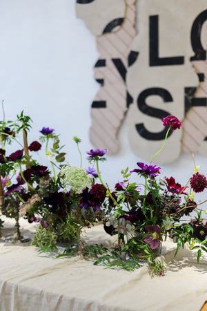 Atelier scénographie florale - Cascade arc-en-ciel