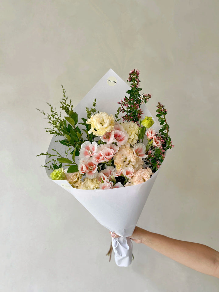 bouquet de lisianthus livré à paris