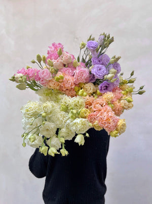 botte de fleurs françaises de saison colorée